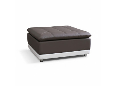 Podnóżek Lounge Stołek XXL Club Ottoman Pufa Skóra Włókienniczy Ottoman
