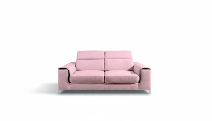 godna podziwu nowoczesna, wygodna 2-miejscowa sofa do siedzenia w stylowym różowym kolorze