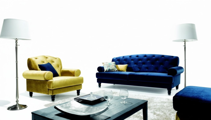 Chesterfield 3 miejsce siedzące Designerska Sofa Kanapa Podkładka Sofy Kanapy Włókienniczy Lamezia