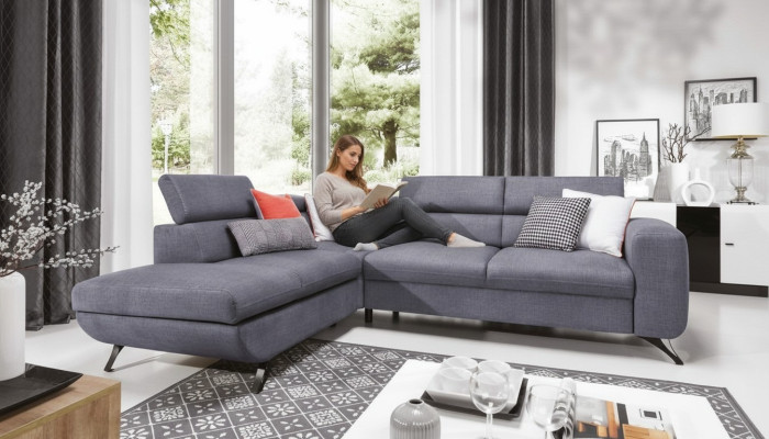 Nowoczesna sofa rozkładana Funkcja łóżka sofa kanapa Podkładka zestaw wypoczynkowy Narożnik