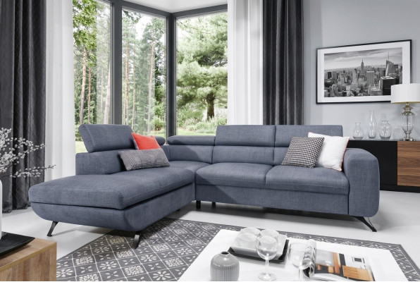 Nowoczesna sofa rozkładana Funkcja łóżka sofa kanapa Podkładka zestaw wypoczynkowy Narożnik