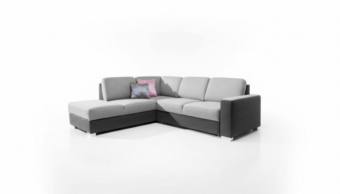 Wielofunkcyjna designerska rozkładana sofa narożna w kształcie D do salonu