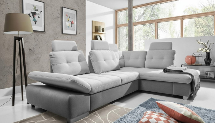 Włókienniczy Narożnikowa kanapa Sofa Kanapa Podkładka Narożnik Ustawić Materiał Sen Żywy krajobraz Nowy