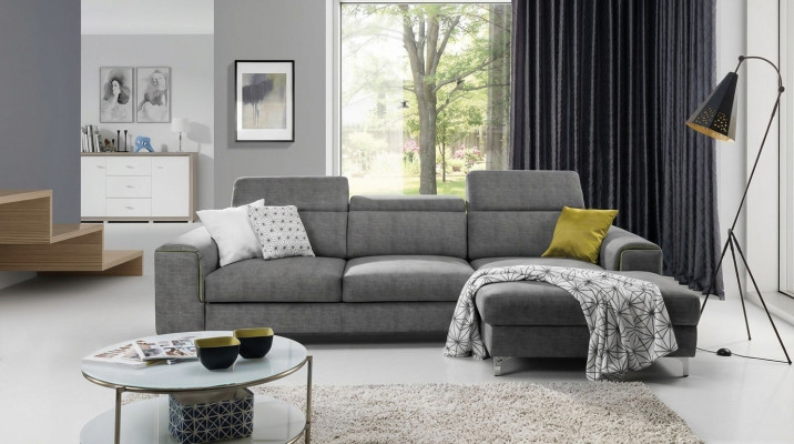 Sofa rozkładana Sofa Podkładka Salon Narożnikowa kanapa Textl Siedziba Ustawić Funkcjonalna kanapa