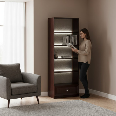 System Meble Biurowe Gablota Szafka na dokument Classic Deco Drewno Szafa Półka