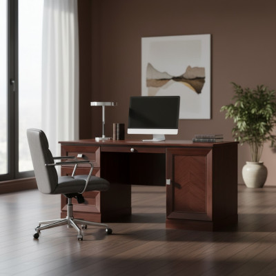 Noble Drewno Office Biurko Classic Tabela Office stoły Antyk Style Monaco