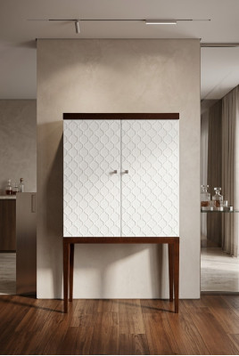 Szafa Barowa Szafka Gablota Salon Designerska Półka design Meble