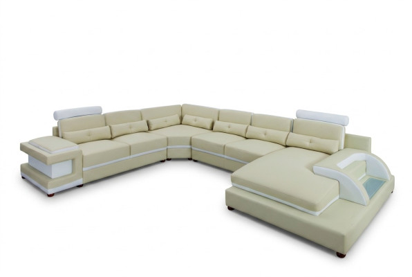 Skórzana sofa XXL Duże Sofy Sofa Kanapa Kanapa Podkładka Narożnikowa kanapa Żywy krajobraz Skóra