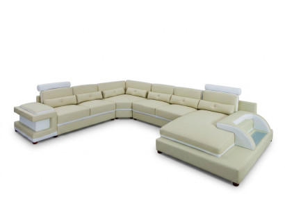 Skórzana sofa XXL Duże Sofy Sofa Kanapa Kanapa Podkładka Narożnikowa kanapa Żywy krajobraz Skóra