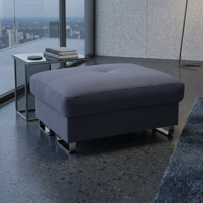 Podnóżek XXL Club Lounge Stołek Skóra Włókienniczy Ottoman Designer Pufa Nowość