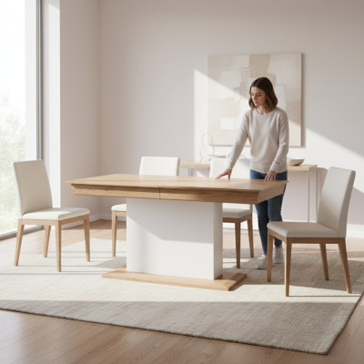 Wysokiej jakości designerskie stoły obiadowe stoły Drewno Tabela Hotel New Aspen AS-S1