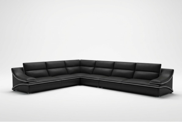 Skórzana sofa Żywy krajobraz Narożnikowa kanapa XXL Podkładka Narożnik Siedziba Couch Ustawić