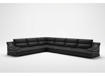Skórzana sofa Żywy krajobraz Narożnikowa kanapa XXL Podkładka Narożnik Siedziba Couch Ustawić