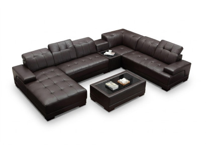 XXL Skóra Duża Sofa do Salonu Kanapa Narożnikowa Kanapa Sofy Kanapy Podkładka