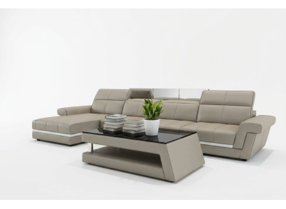 Skórzana sofa kanapa Żywy krajobraz L-Shape Design Modern Sofa 5136B Sofy