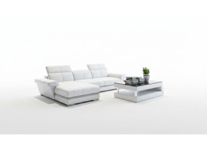Skórzana sofa sofa kanapa Podkładka Żywy krajobraz Designerska skórzana sofa w kształcie litery L