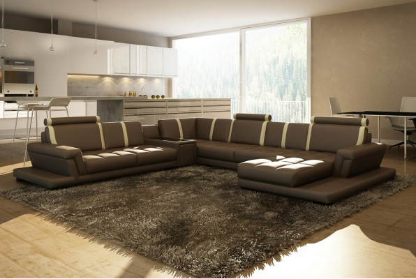 Skórzana sofa sofa podkładka Żywy krajobraz designerska skórzana sofa