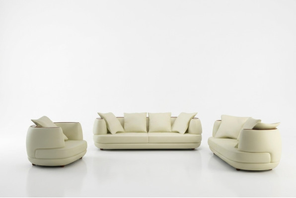 Luksusowy zestaw sofowy Classic Skóra Couch Podkładka Siedziba Zestaw Sofa