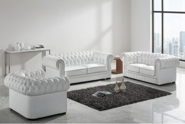 Chesterfield Zestaw sofowy Klasyczny zestaw wypoczynkowy Wonzimmer Couch Podkładka Ustawić