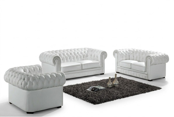 Chesterfield Zestaw sofowy Klasyczny zestaw wypoczynkowy Wonzimmer Couch Podkładka Ustawić