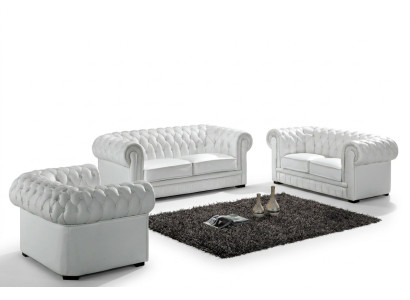 Chesterfield Zestaw sofowy Klasyczny zestaw wypoczynkowy Wonzimmer Couch Podkładka Ustawić
