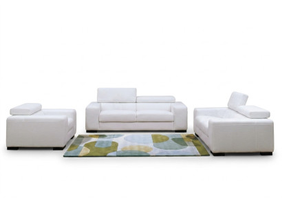 Nowoczesna wielofunkcyjna sofa rozkładana Podkładka Ustawić 3+2+1 Siedziba Skóra Zestaw