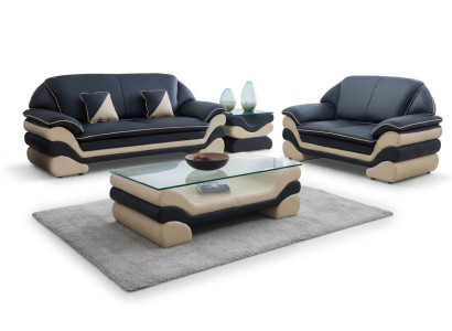 Klasyczny luksusowy designerski stolik kawowy sofa do salonu Tabela Skóra