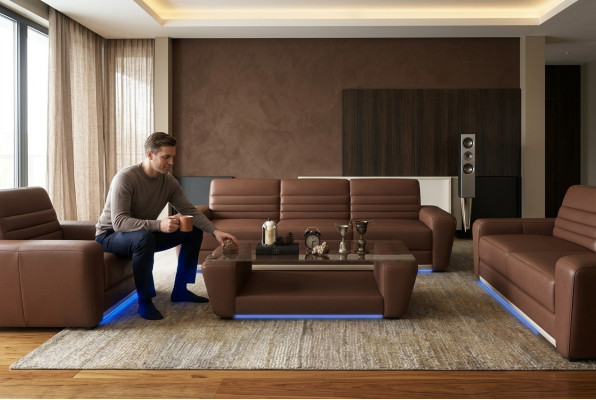 Nowoczesny designerski szklany stolik boczny do salonu Tabela stolik kawowy