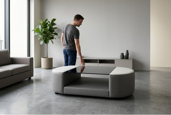 Sofa stolik do salonu projekt Szkło Couch Sofa stolik Podkładka Tabela stoły