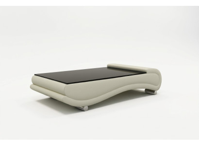 stolik kawowy Tabela Podkładka Design Szklany stolik boczny Skóra Sofa Kanapa stoły