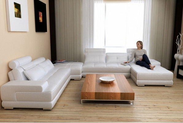 Nowoczesny design Podkładka Żywy krajobraz skórzana sofa sofa kanapa Siedziba