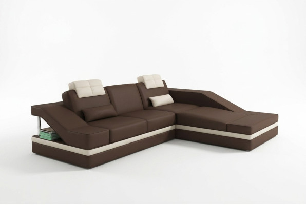 Nowoczesna skórzana sofa Narożnikowa kanapa w kształcie litery L Podkładka Siedziba Narożnik Sofa Kanapy