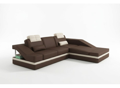 Nowoczesna skórzana sofa Narożnikowa kanapa w kształcie litery L Podkładka Siedziba Narożnik Sofa Kanapy