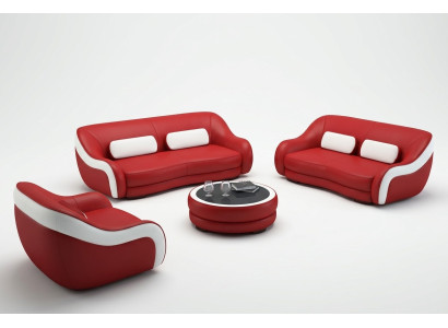 3 miejsce siedzące (ref. 2+1) Sofa Kanapa Podkładka Kanapy Sofy Skóra Siedziba Design
