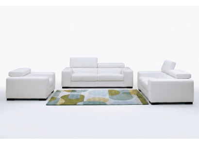 Zestaw sofowy Design Couch 3+2 Zestaw Podkładka Skóra Sofa Dekoracyjna do Salonu