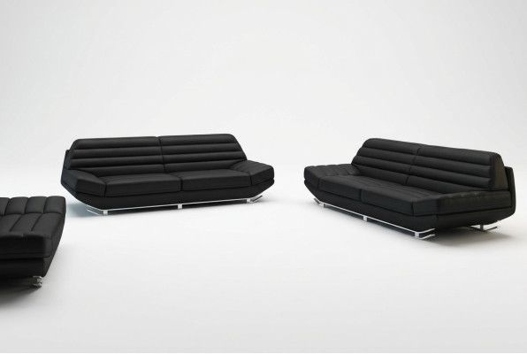 Zestaw sofowy Design Couch 3+2 Zestaw Podkładka Sofa Skóra Salon Obcios