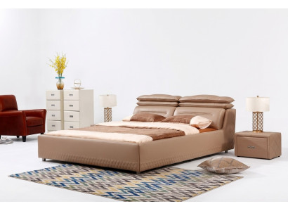 Nowoczesny design Łóżko XXL luksusowe łóżko hotelowe w stylu podwójnego Skóra 140 160