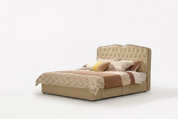 Nowoczesne designerskie łóżka hotelowe Łóżko XXL luksusowe podwójne Skóra Chesterfield