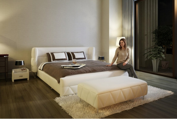 Nowoczesny design Łóżko Hotelowe XXL luksusowe łóżko w stylu podwójnej skóry 140 160 180x200cm