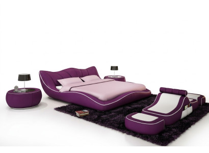 Nowoczesny Design Łóżko XXL Łóżko dekoracyjne Luksusowy Styl Dwuosobowy Hotel Skóra