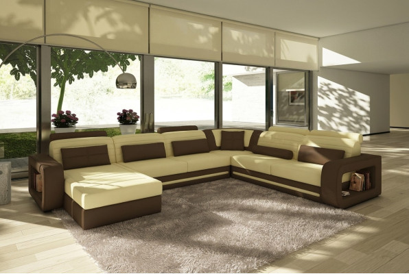 Wielofunkcyjna Sofa Kanapa Podkładka XXL Duża Nowa Sofa Narożnik Couchen Skóra
