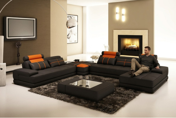 XXL Projektant Żywy krajobraz Podkładka Narożnikowa kanapa Zestaw narożny Sofa Couch
