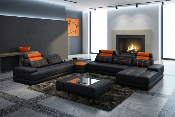 XXL Projektant Żywy krajobraz Podkładka Narożnikowa kanapa Zestaw narożny Sofa Couch