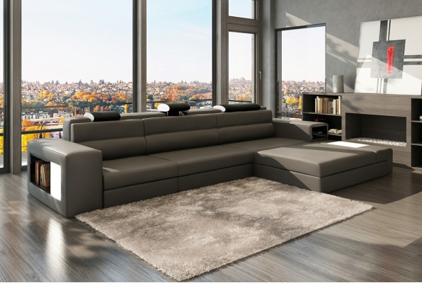 Design XXL Big Corners Podkładka Narożnik Sofa Kanapa L Kształt Skóra Sofy Ustawić