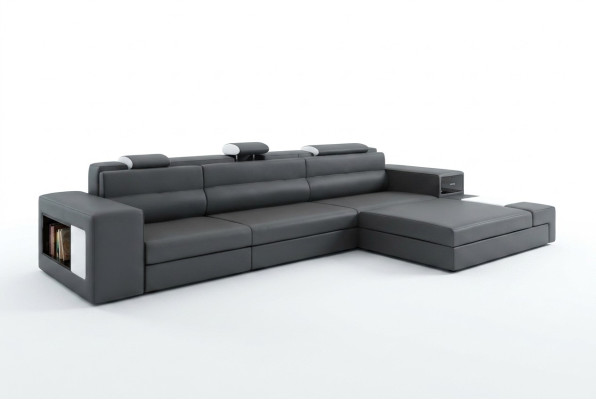 Design XXL Big Corners Podkładka Narożnik Sofa Kanapa L Kształt Skóra Sofy Ustawić