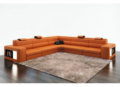 Design XXL Big Corners Podkładka Narożnik Sofa Kanapa Skóra Sofy Ustawić L Kształt
