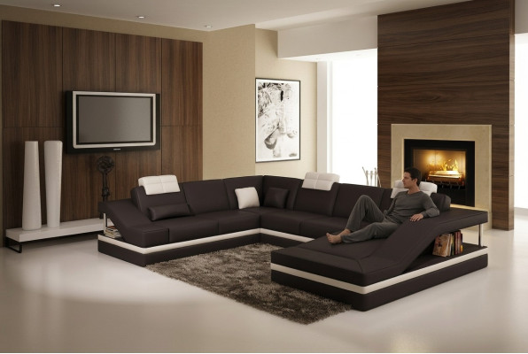 Design Narożniki Duża Podkładka Narożnik Sofa Kanapa XXL Skóra Sofy Decor Ustawić
