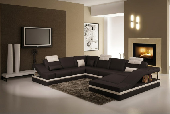 Design Narożniki Duża Podkładka Narożnik Sofa Kanapa XXL Skóra Sofy Decor Ustawić