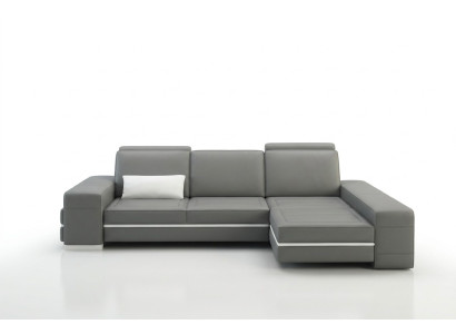 Skórzana Sofa Kanapa Żywy krajobraz L Shape Design Nowoczesna Sofa Narożnik Decor Sofy