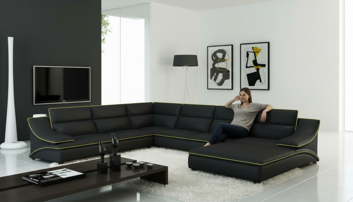 Design XXL Big Corners Podkładka Narożnik Sofa Kanapa Skóra Sofy Ustawić